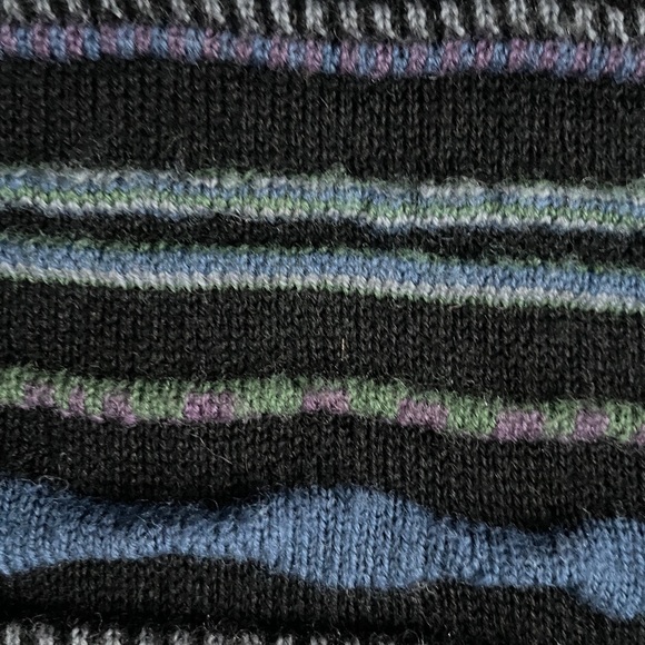 Vintage 90s pure Wool  knit sweater Steven Windson by Damon Coogi-inspired LG - Picture 3 of 7